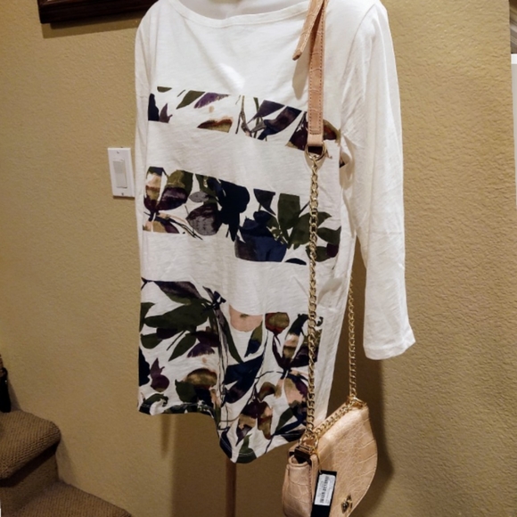 Bebe NWT Michelle Croc Embossed Style Saddle Bag - Picture 8 of 10